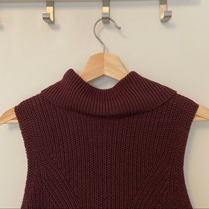 JESS Knit Sleeveless Turtle Neck Sweater -Size S